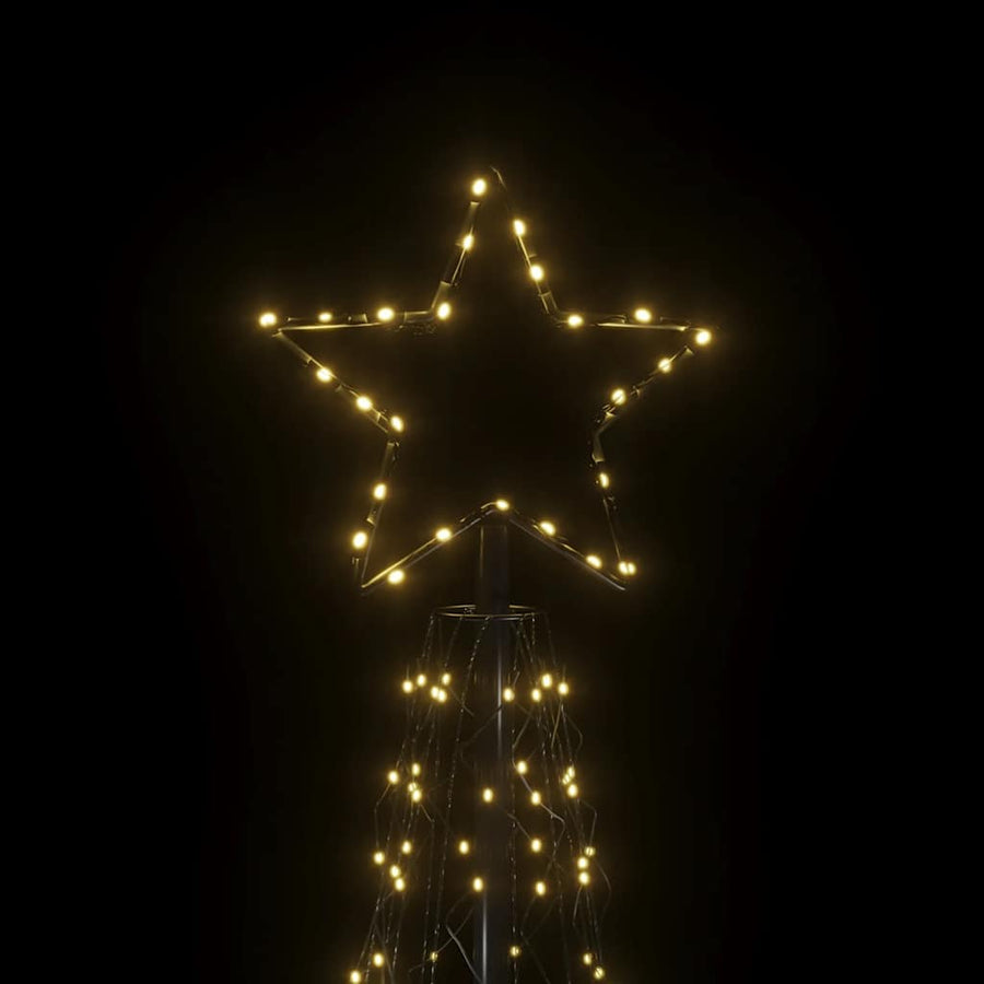 Kerstkegelboom warmwit 500 LED's 100x300 cm