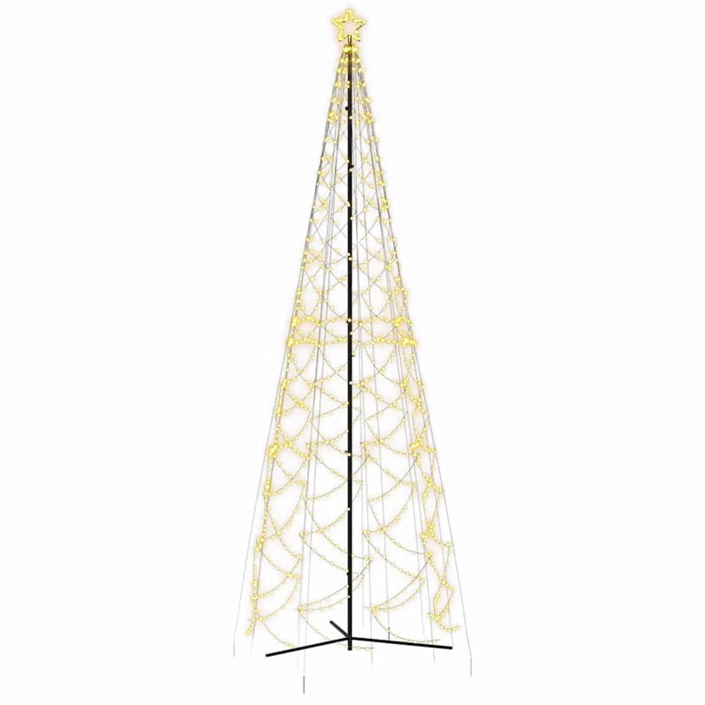 Kerstkegelboom warmwit 1400 LED's 160x500 cm