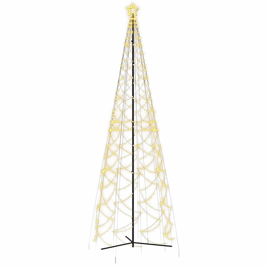 Kerstkegelboom warmwit 1400 LED's 160x500 cm