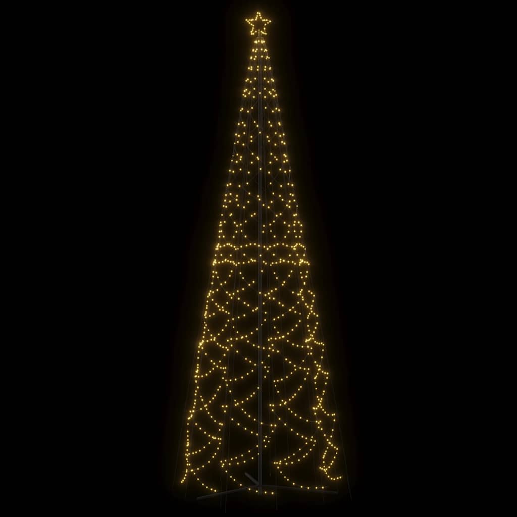 Kerstkegelboom warmwit 1400 LED's 160x500 cm