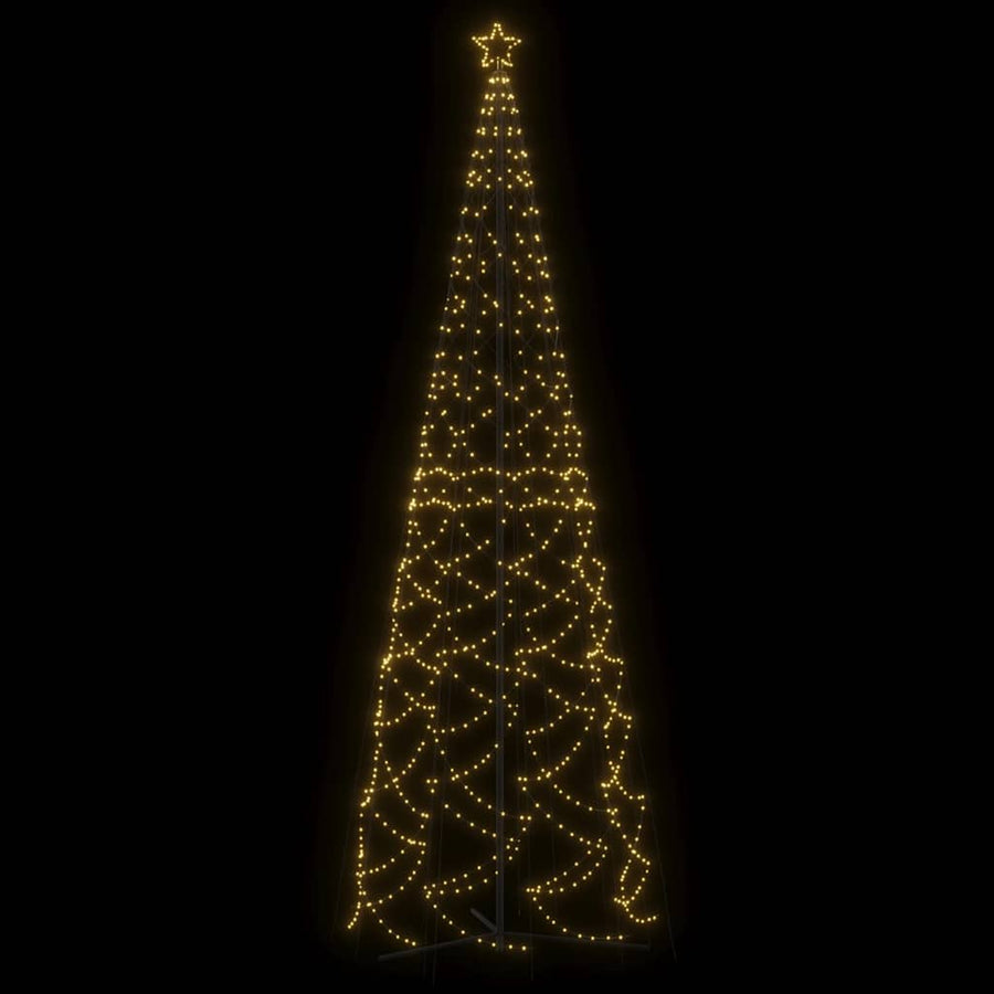 Kerstkegelboom warmwit 1400 LED's 160x500 cm