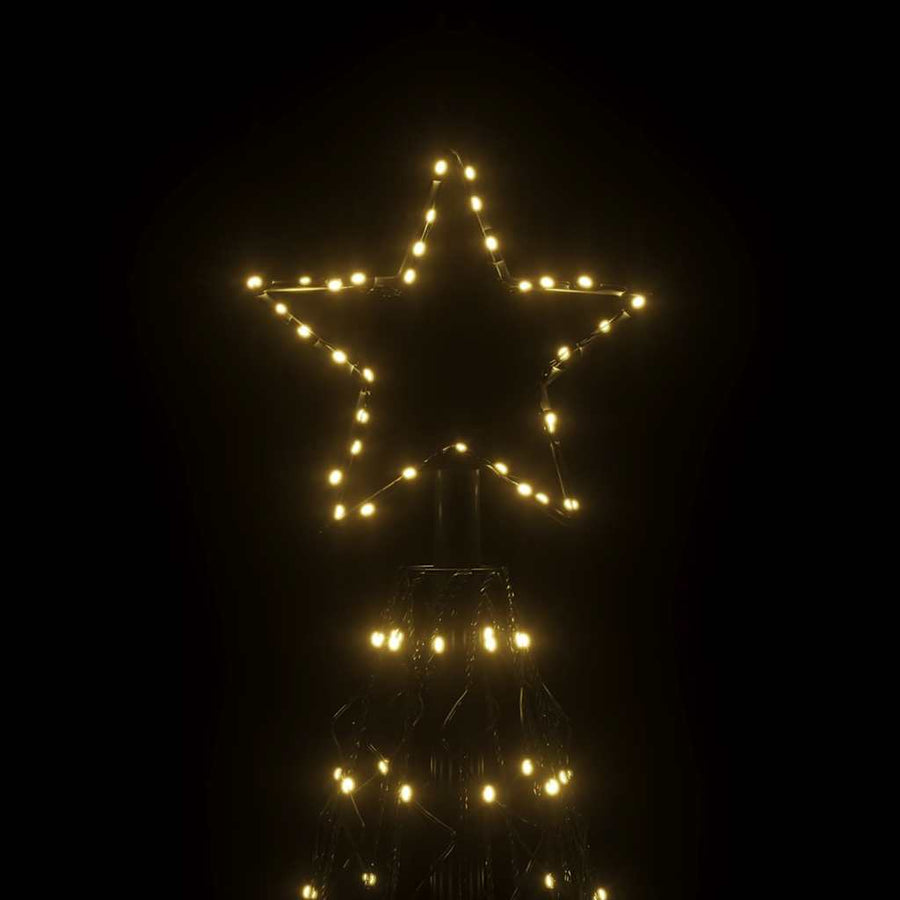 Kerstkegelboom warmwit 1400 LED's 160x500 cm