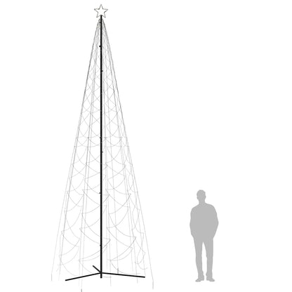 Kerstkegelboom warmwit 1400 LED's 160x500 cm