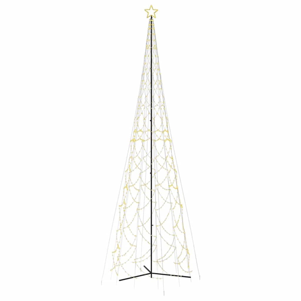 Kerstkegelboom warmwit 3000 LED's 230x800 cm