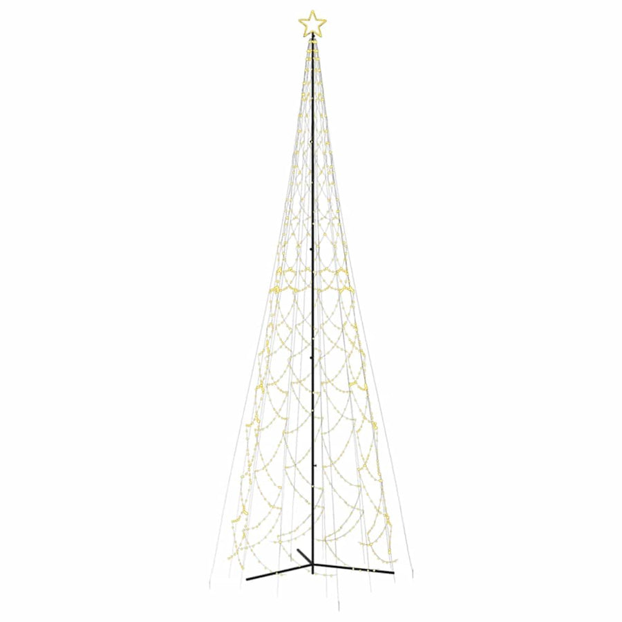 Kerstkegelboom warmwit 3000 LED's 230x800 cm