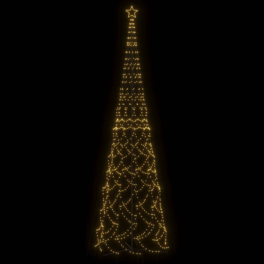 Kerstkegelboom warmwit 3000 LED's 230x800 cm