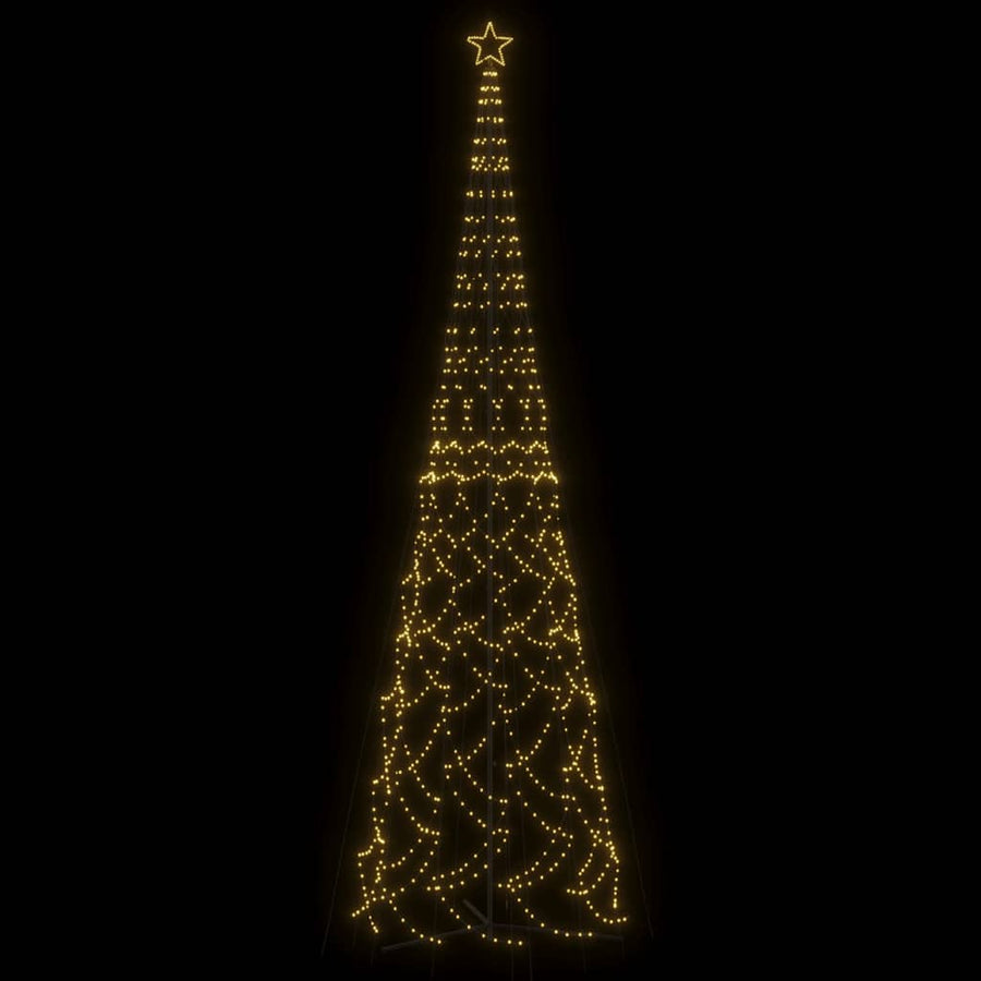 Kerstkegelboom warmwit 3000 LED's 230x800 cm