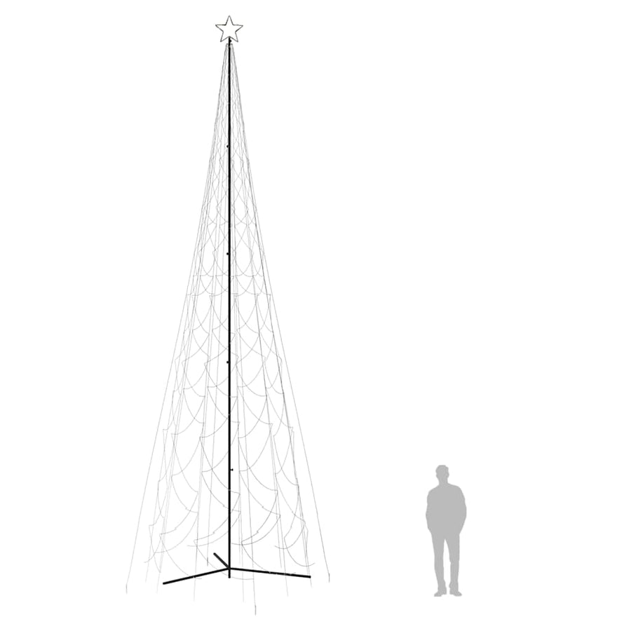 Kerstkegelboom warmwit 3000 LED's 230x800 cm