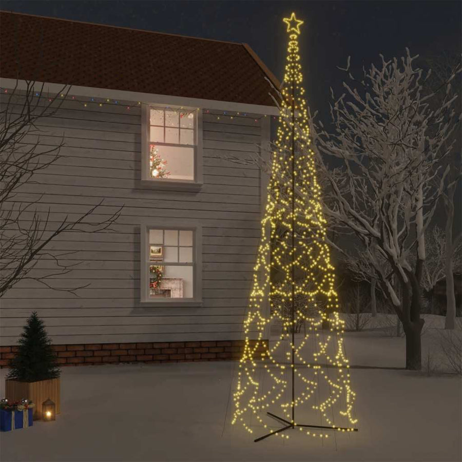 Kerstkegelboom warmwit 3000 LED's 230x800 cm