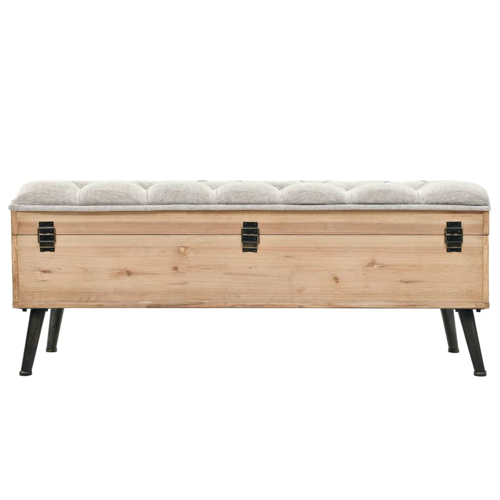 Opbergbank 110 cm Massief Hout Vuren