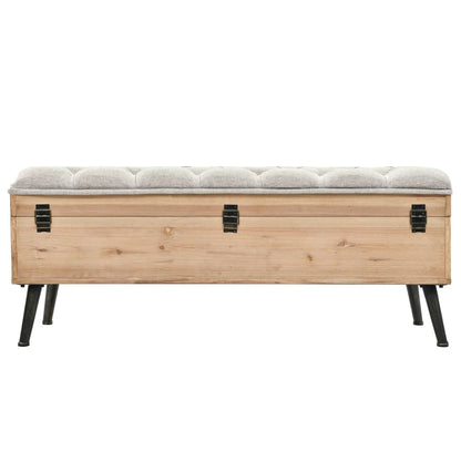 Opbergbank 110 cm Massief Hout Vuren