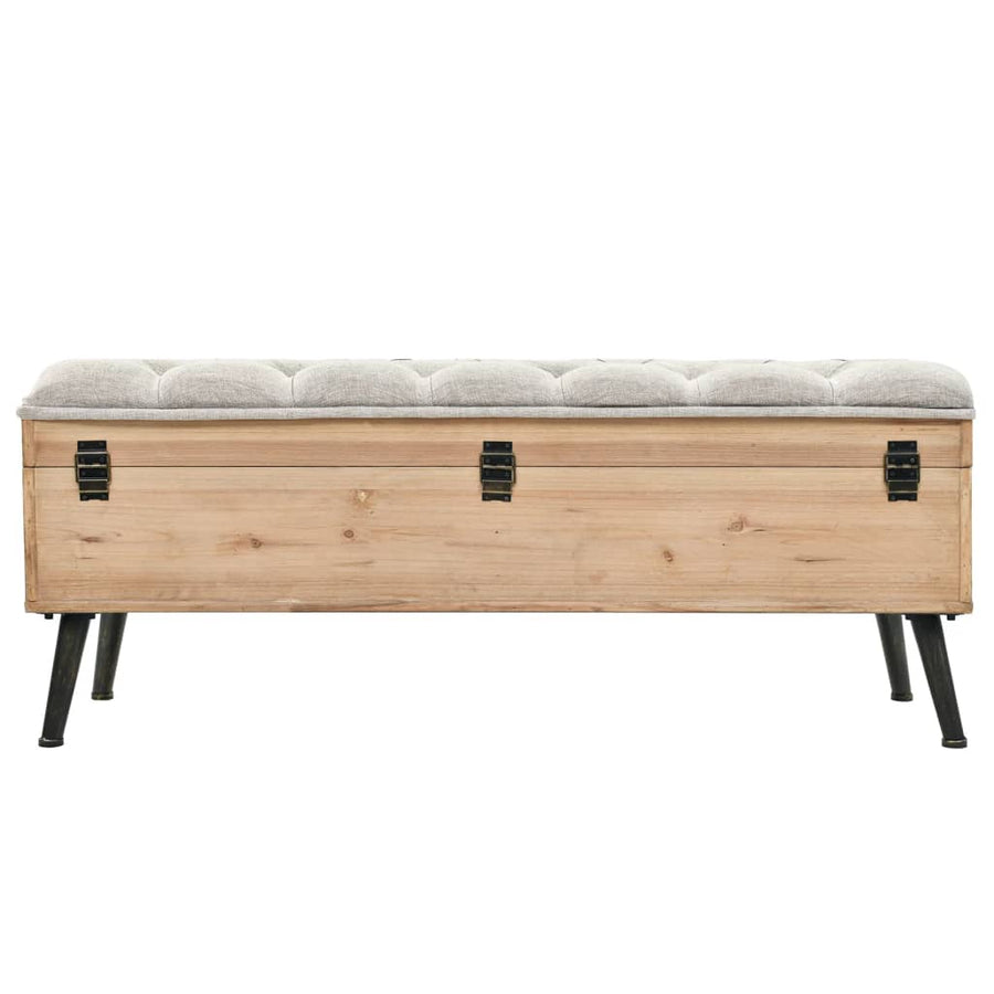 Opbergbank 110 cm Massief Hout Vuren