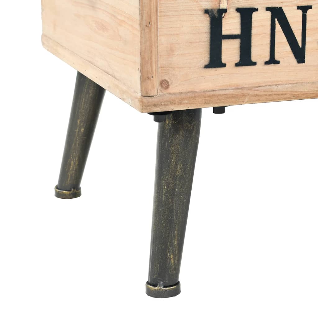 Opbergbank 110 cm Massief Hout Vuren