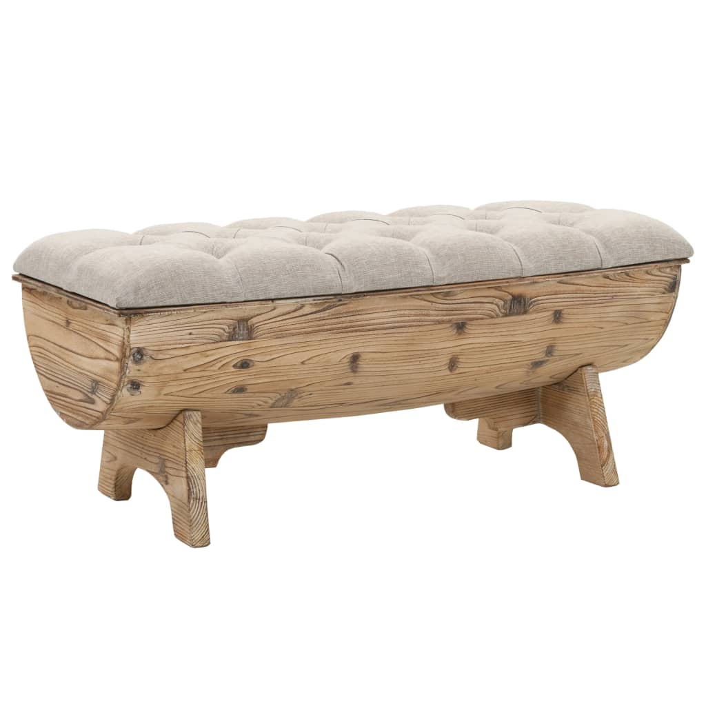 Opbergbank 103 cm Massief Hout Vuren
