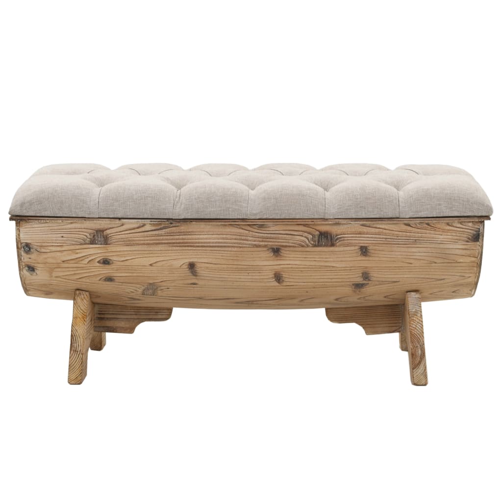 Opbergbank 103 cm Massief Hout Vuren
