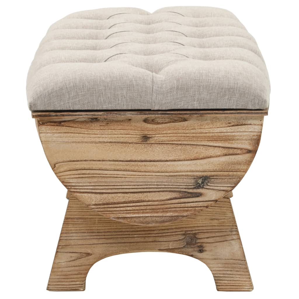 Opbergbank 103 cm Massief Hout Vuren