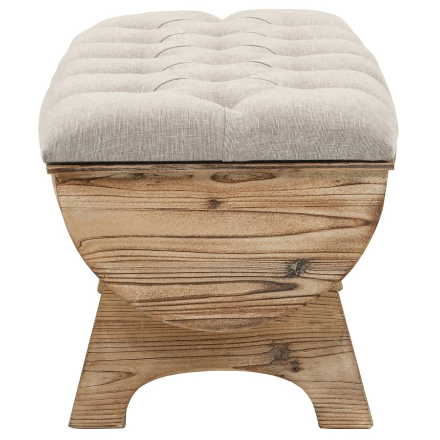 Opbergbank 103 cm Massief Hout Vuren