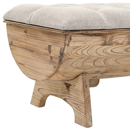 Opbergbank 103 cm Massief Hout Vuren