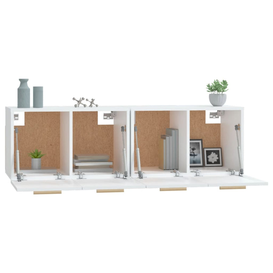 Wandkasten 2 St 60X36,5X35 Cm Bewerkt Hout 60 x 36.5 x 35 cm