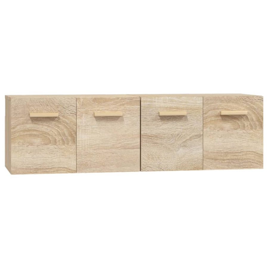 Wandkasten 2 St 60X36,5X35 Cm Bewerkt Hout Sonoma Eikenkleurig 1