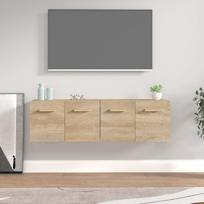 Wandkasten 2 St 60X36,5X35 Cm Bewerkt Hout Sonoma Eikenkleurig 1