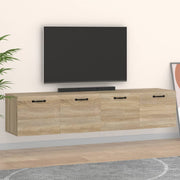 Wandkasten 2 st 60x36,5x35 cm bewerkt hout