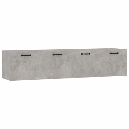 Wandkasten 2 st 60x36,5x35 cm bewerkt hout betongrijs