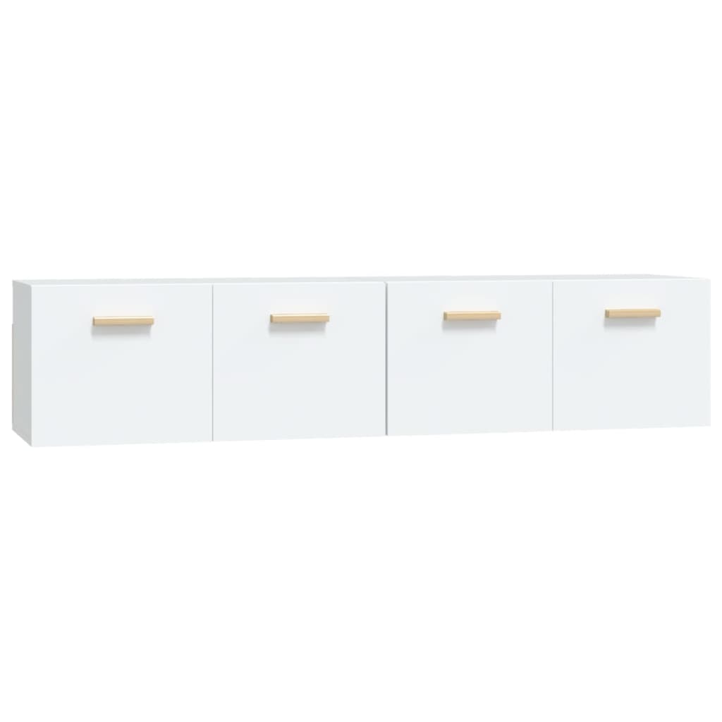 Wandkasten 2 St 80X35X36,5 Cm Bewerkt Hout 80 x 35 x 36.5 cm