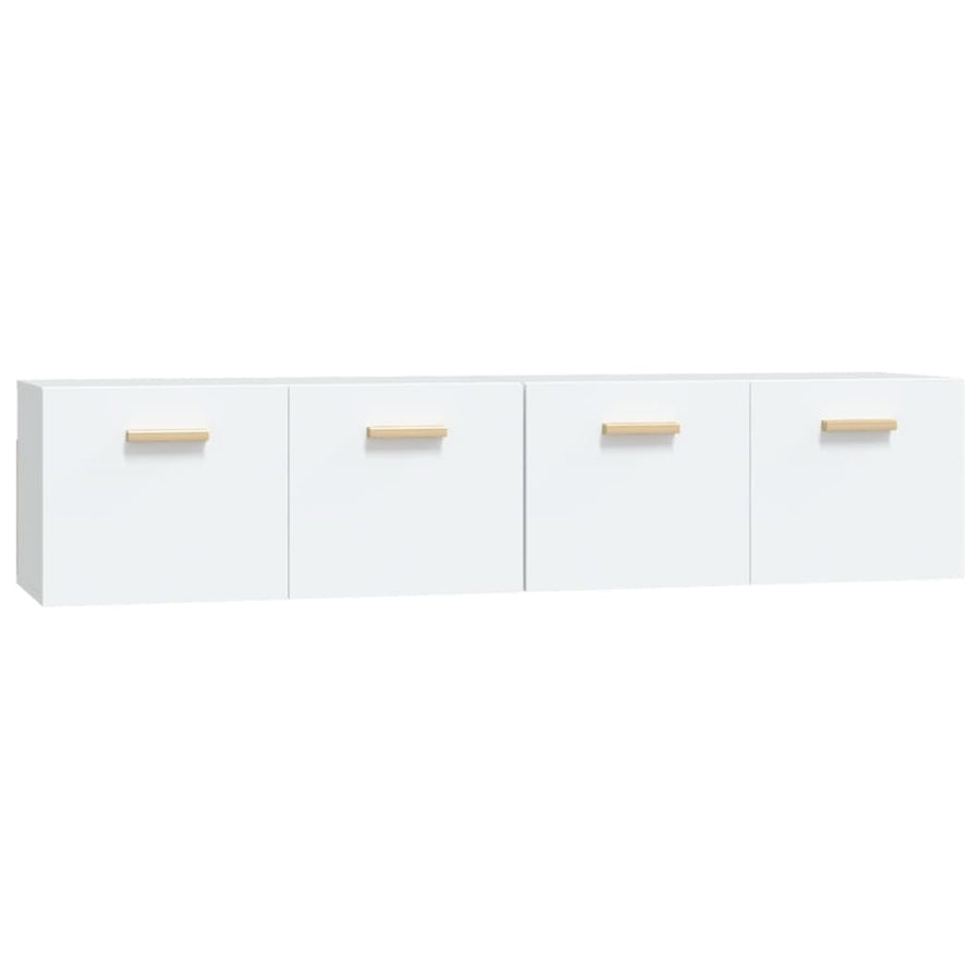 Wandkasten 2 St 80X35X36,5 Cm Bewerkt Hout 80 x 35 x 36.5 cm