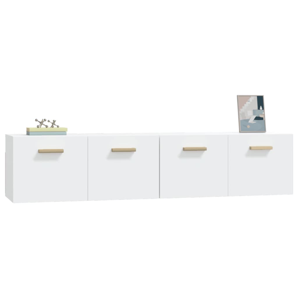 Wandkasten 2 St 80X35X36,5 Cm Bewerkt Hout 80 x 35 x 36.5 cm