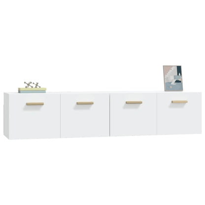 Wandkasten 2 St 80X35X36,5 Cm Bewerkt Hout 80 x 35 x 36.5 cm