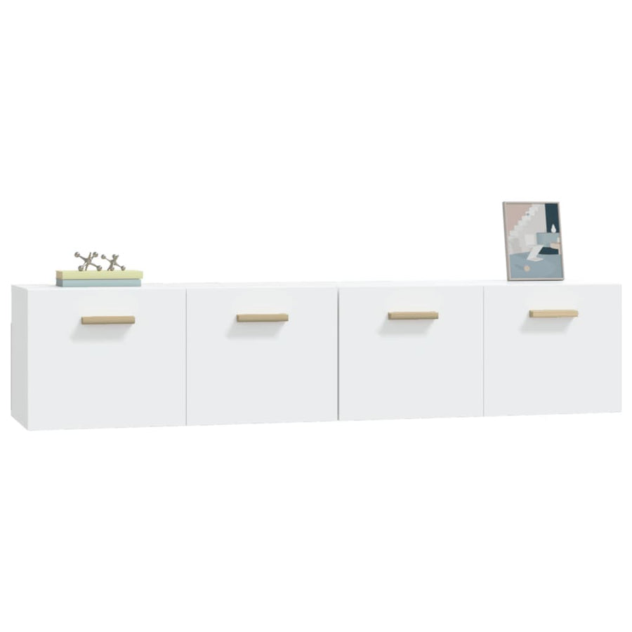 Wandkasten 2 St 80X35X36,5 Cm Bewerkt Hout 80 x 35 x 36.5 cm