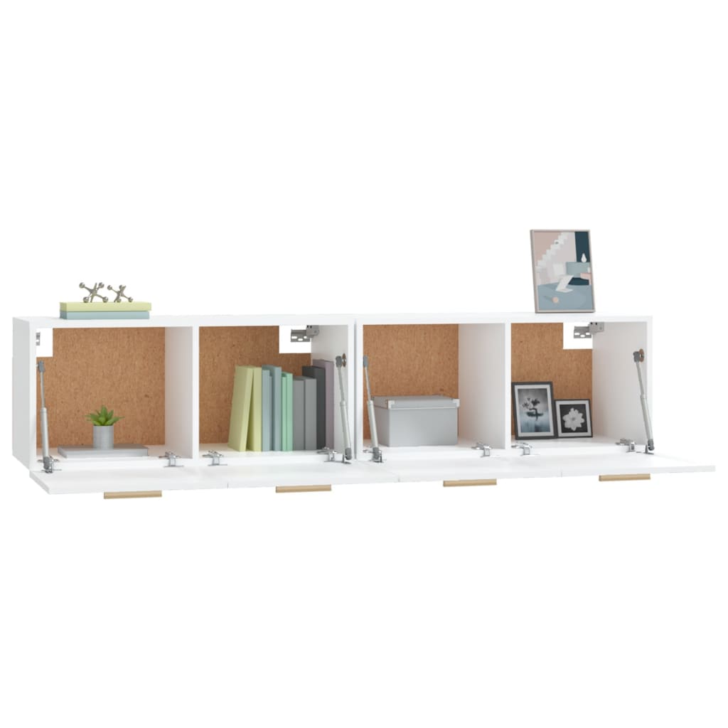 Wandkasten 2 St 80X35X36,5 Cm Bewerkt Hout 80 x 35 x 36.5 cm