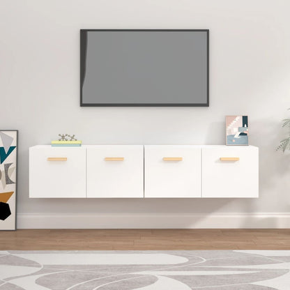 Wandkasten 2 St 80X35X36,5 Cm Bewerkt Hout 80 x 35 x 36.5 cm