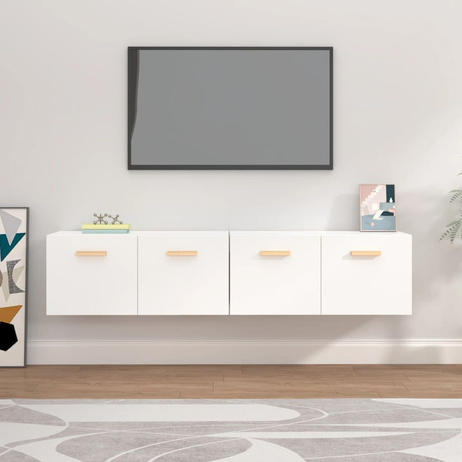Wandkasten 2 St 80X35X36,5 Cm Bewerkt Hout 80 x 35 x 36.5 cm