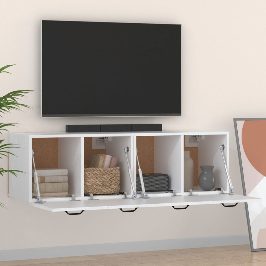 Wandkasten 2 St 80X35X36,5 Cm Bewerkt Hout 80 x 35 x 36.5 cm