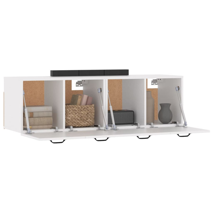 Wandkasten 2 St 80X35X36,5 Cm Bewerkt Hout 80 x 35 x 36.5 cm