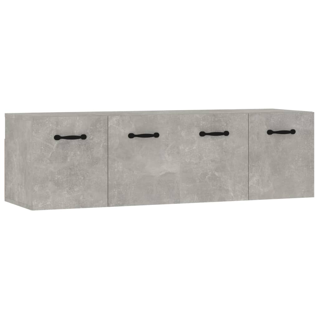 Wandkasten 2 St 80X35X36,5 Cm Bewerkt Hout Betongrijs