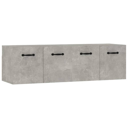 Wandkasten 2 St 80X35X36,5 Cm Bewerkt Hout Betongrijs