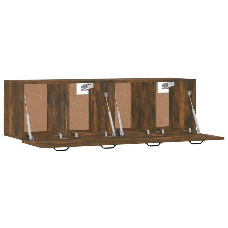 Wandkasten 2 St 80X35X36,5 Cm Bewerkt Hout Kleur 80 x 35 x 36.5 cm