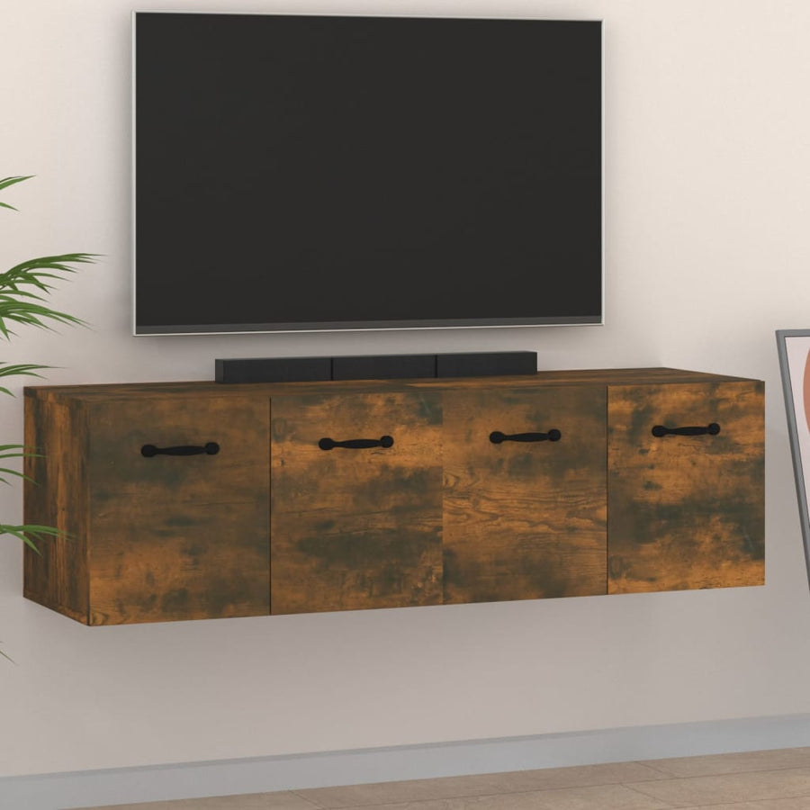 Wandkasten 2 St 80X35X36,5 Cm Bewerkt Hout Kleur 80 x 35 x 36.5 cm