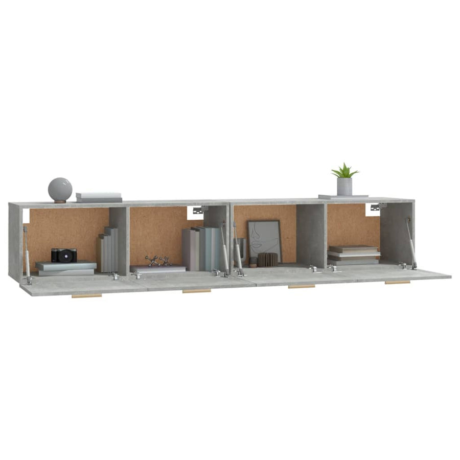 Wandkasten 2 St 100X36,5X35 Cm Bewerkt Hout 100 x 36.5 x 35 cm