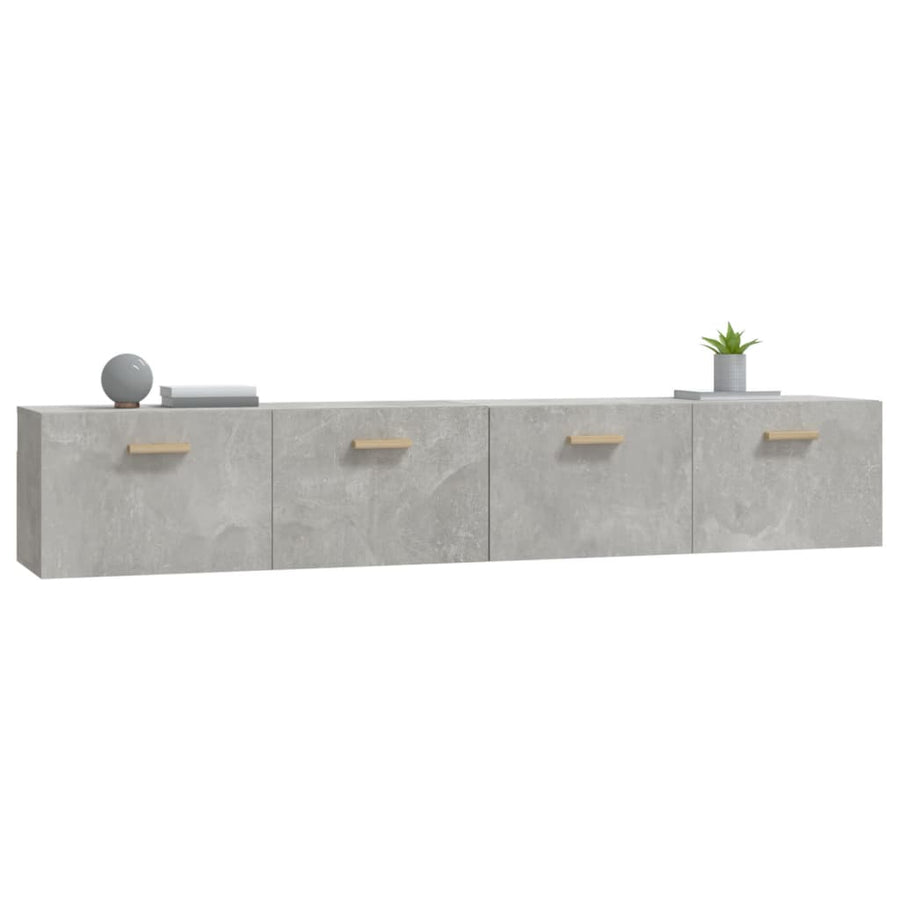 Wandkasten 2 St 100X36,5X35 Cm Bewerkt Hout 100 x 36.5 x 35 cm