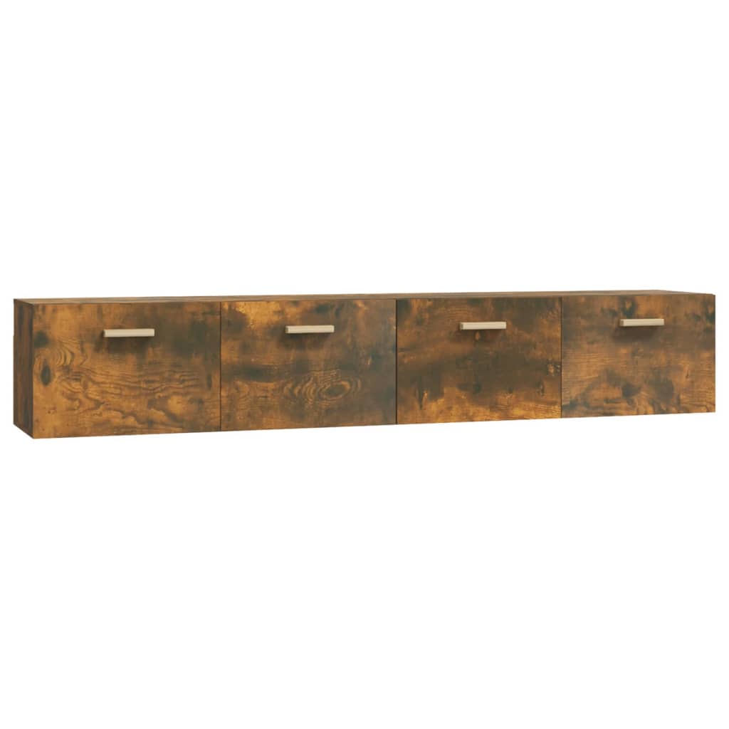Wandkasten 2 St 100X36,5X35Cm Bewerkt Hout Kleurig 100 x 36.5 x 35 cm