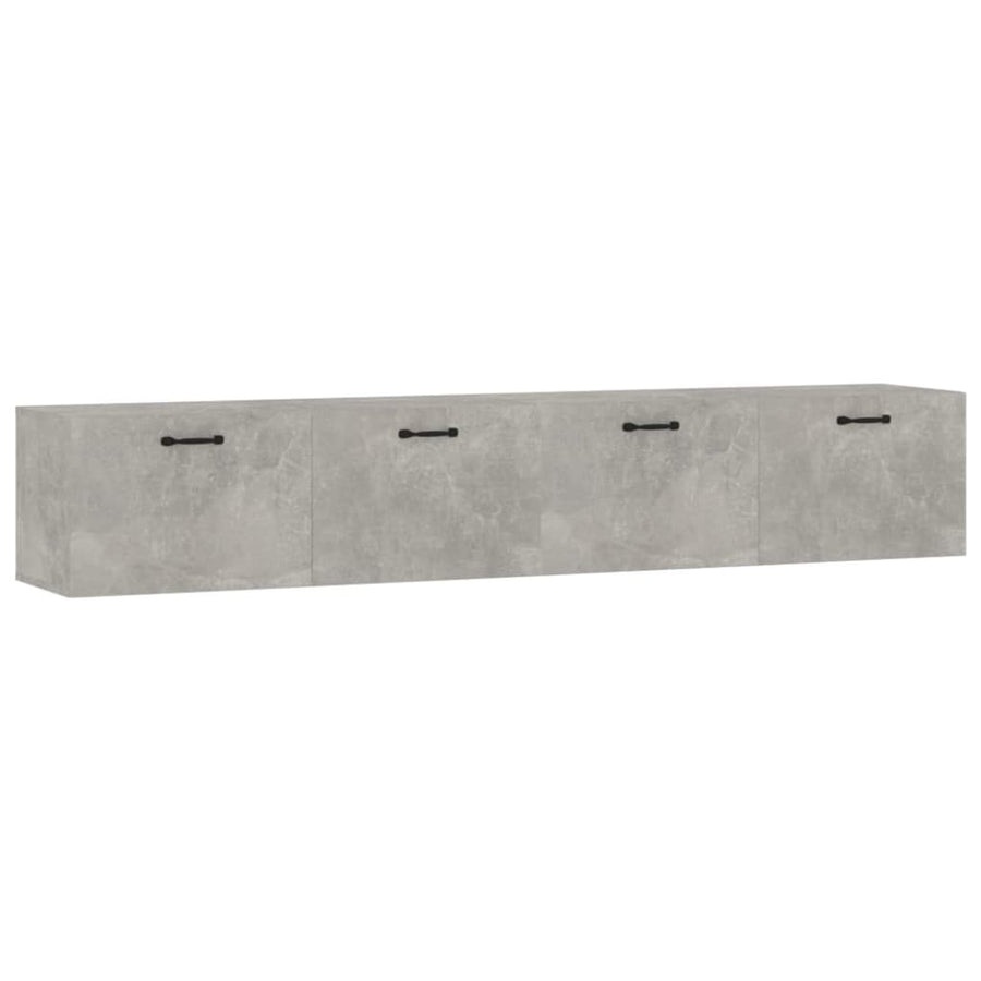 Wandkasten 2 St 100X36,5X35 Cm Bewerkt Hout 100 x 36.5 x 35 cm