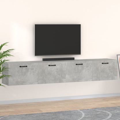 Wandkasten 2 St 100X36,5X35 Cm Bewerkt Hout 100 x 36.5 x 35 cm