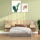 Headboard with cupboards processed wood Sonoma oak colour