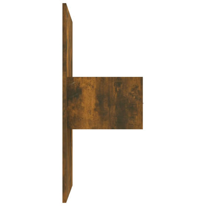 Hoofdbord Met Kastjes Bewerkt Hout Gerookt Eikenkleurig