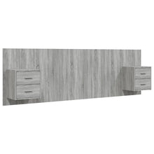 Hoofdbord Met Kastjes Bewerkt Hout Eikenkleurig 1 Grijs sonoma