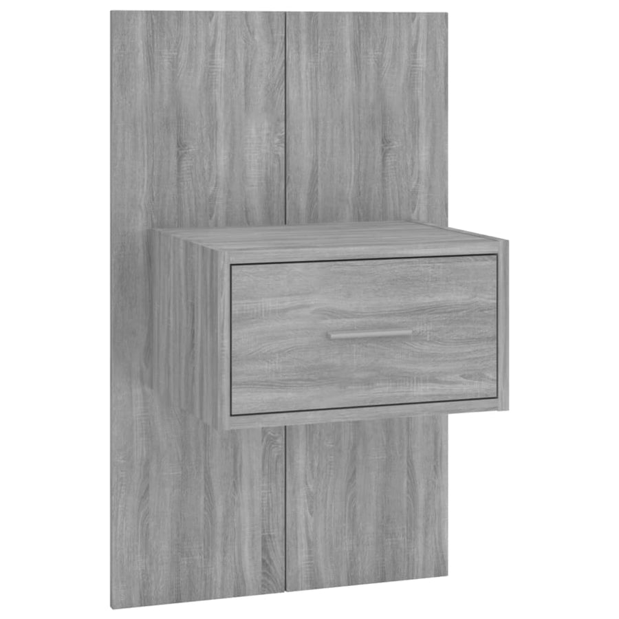 Hoofdbord Met Kastjes Bewerkt Hout Eikenkleurig 1 Grijs sonoma